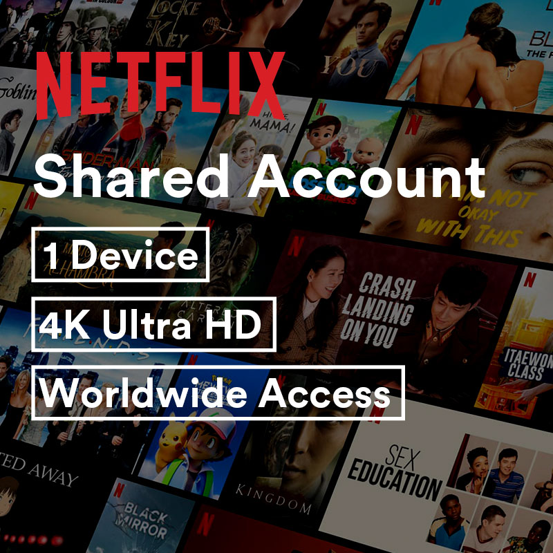 US 4.99 Netflix Premium 1Month Shared Account with 4K Ultra HD